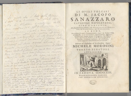 Le opere volgari di M. Jacopo Sanazzaro
